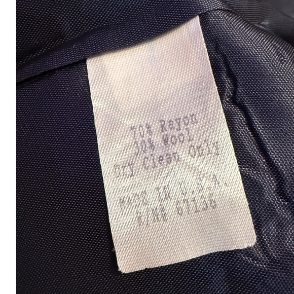 YL Collection Women's Textured Geometric Print Blazer Jacket Size 14 - Picture 6 of 6